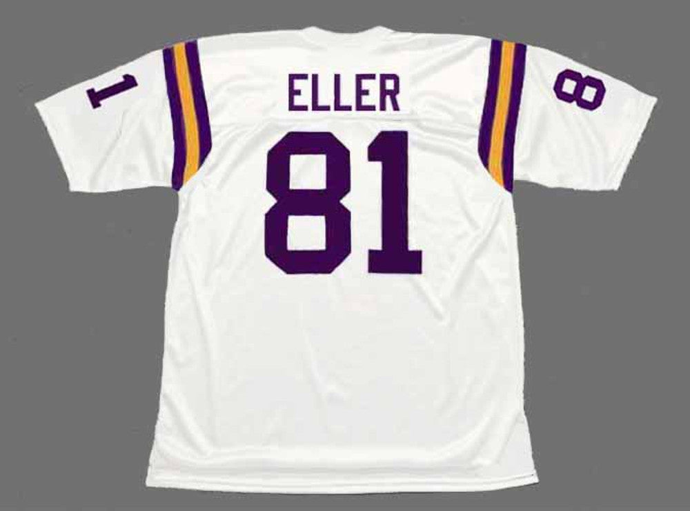 Minnesota Vikings Carl Eller 1975 Away Throwback Football Jersey product image
