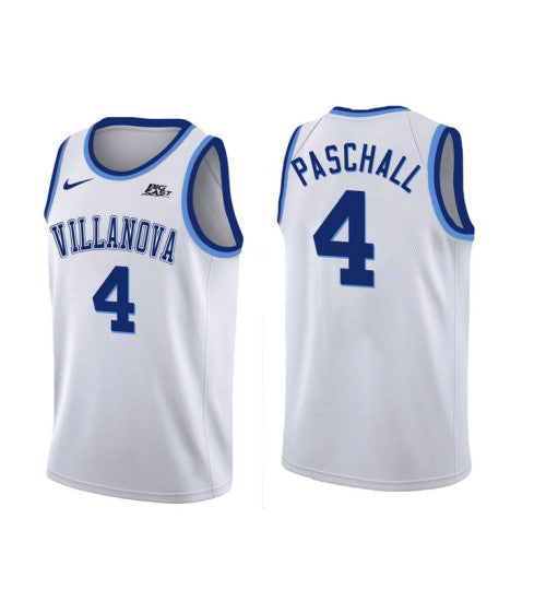 Villanova Wildcats 4 Eric Paschall College Basketball Jersey White 5466 retro stitched fan jersey RTJ7183 image 1