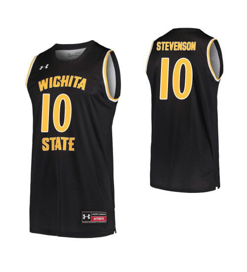 Wichita State Shockers 10 Erik Stevenson Black College Basketball Jersey retro stitched fan jersey RTJ6860 image 1