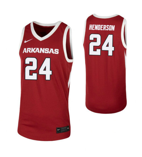 Ethan Henderson College Basketball Jersey Cardinal Arkansas Razorbacks retro stitched fan jersey RTJ5516 image 1