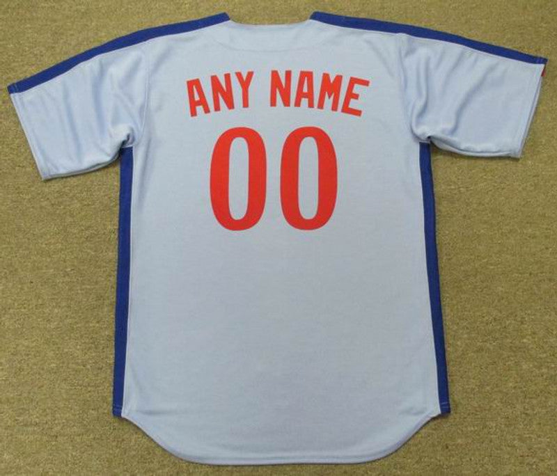 ME ME 1980s Cooperstown Away Custom Name Number Stitched Jersey, Vintage Baseball Jersey, Retro Sewn Jersey