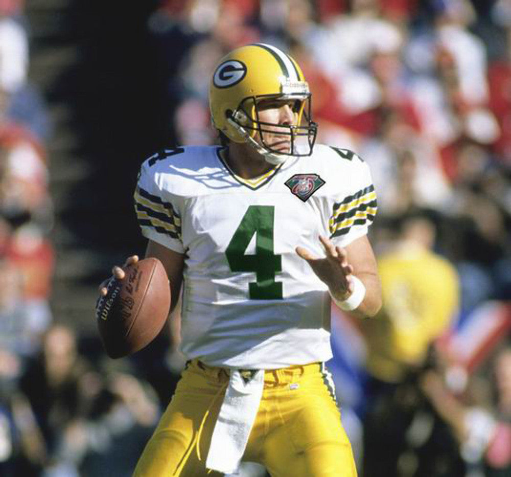 Green Bay Packers Brett Favre 1994 Throwback Green Football Jersey product image