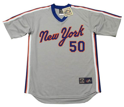 SF NYM 1987 Cooperstown Away Baseball Stitched Jersey, Vintage Baseball Jersey, Retro Sewn Jersey