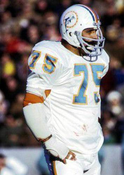 Miami Dolphins Manny Fernandez 1972 Throwback Football Jersey product image