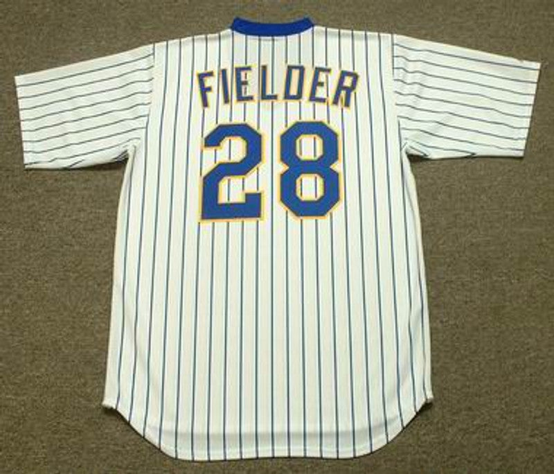 PF MB Milwaukee 1980s Cooperstown Throwback Home Stitched Jersey, Vintage Baseball Jersey, Retro Sewn Jersey