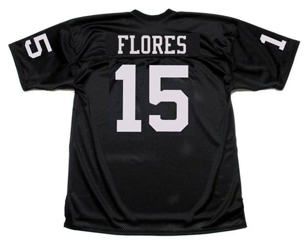 Oakland Raiders Tom Flores 1966 Home Throwback Football Jersey product image