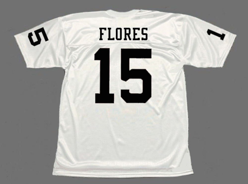 Oakland Raiders Tom Flores 1966 Away Throwback Football Jersey product image