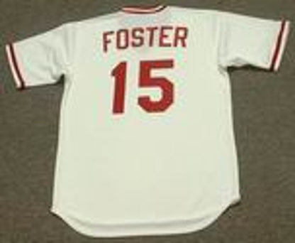 George Foster Cincinnati Reds 1975 Baseball jersey retro stitched fan gear RTJ00843
