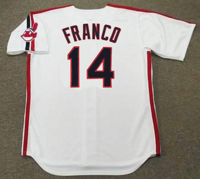 Julio Franco Cleveland Indians 1988 Baseball jersey retro stitched fan gear RTJ00306