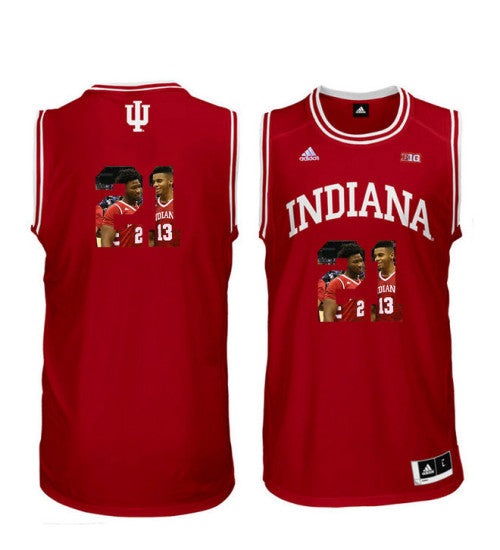 Indiana Hoosiers 21 Freddie Mcswain Jr College Basketball Jersey Red 1747 retro stitched fan jersey RTJ10902 image 1