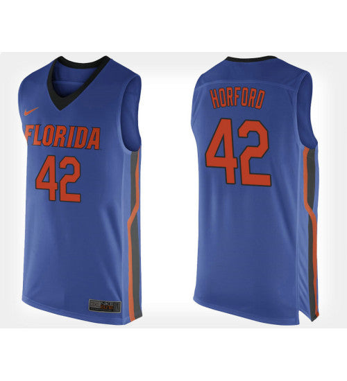 Florida Gators 42 Al Horford Blue Home College Basketball Jersey retro stitched fan jersey RTJ5463 image 1