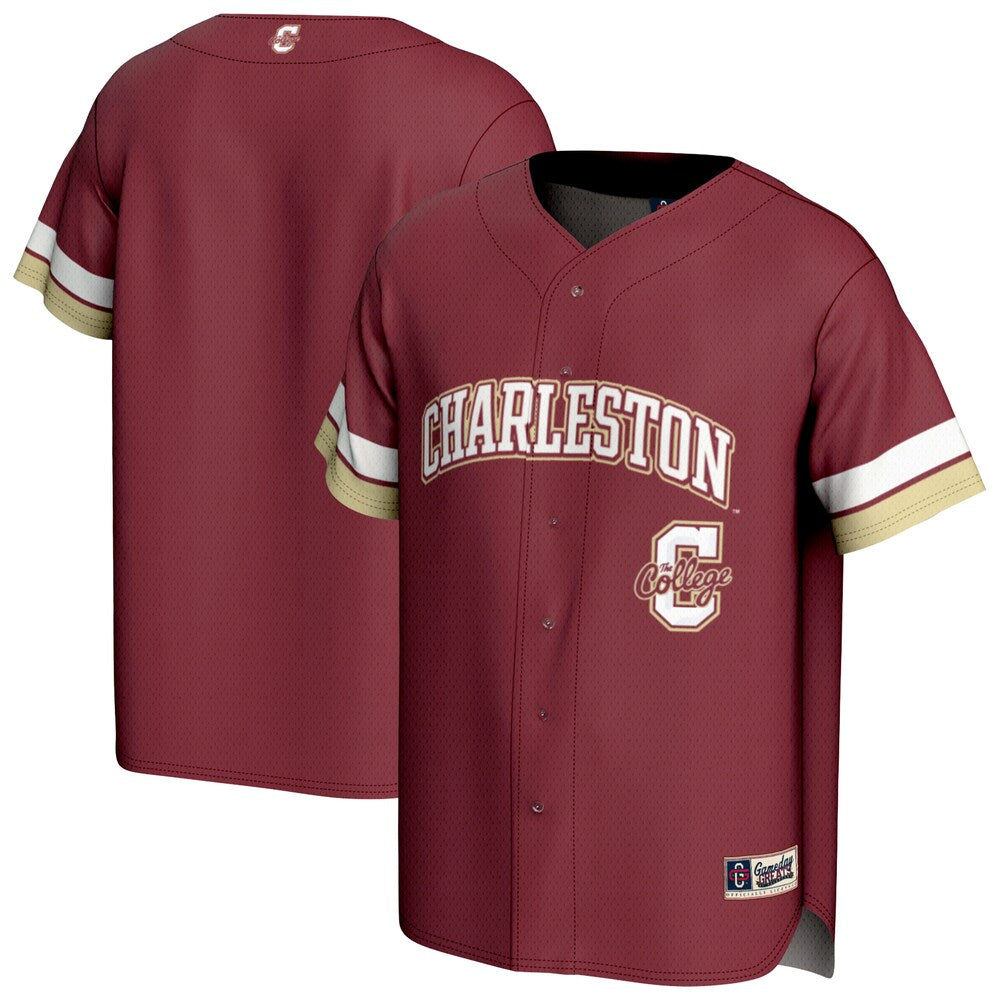 Charleston Cougars Gameday Greats Maroon Baseball Jersey product image