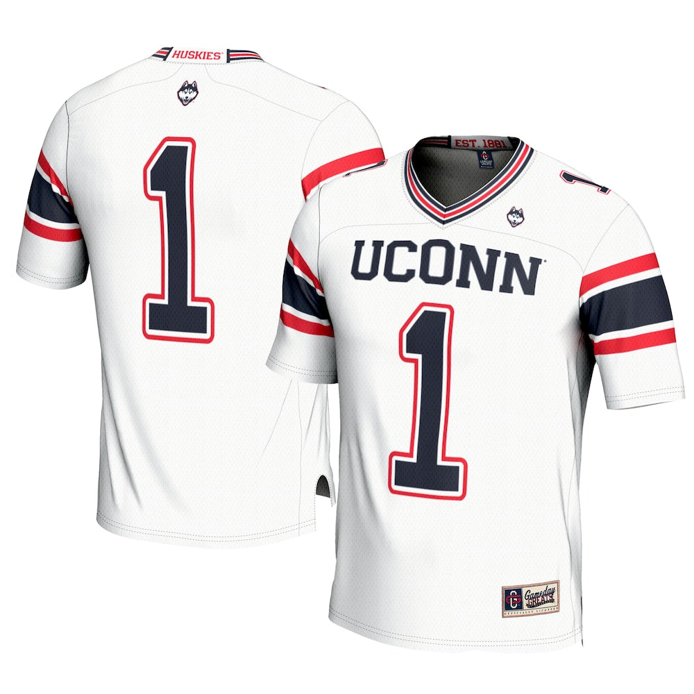 Uconn Huskies Gameday Greats White Football Jersey product image