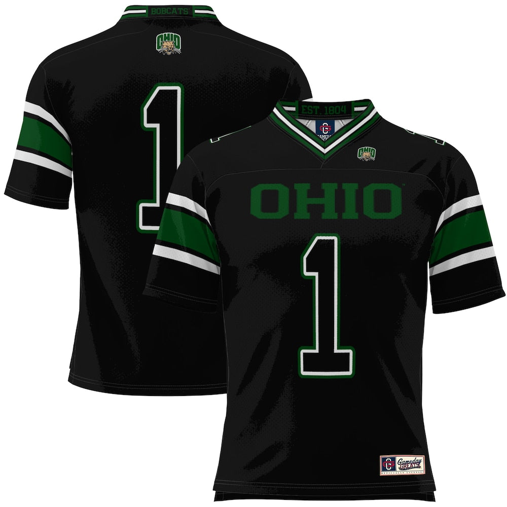 Ohio Bobcats Gameday Greats Black Football Jersey product image