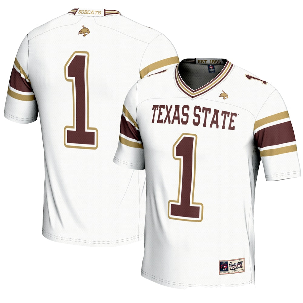 Texas State Bobcats Gameday Greats White Football Jersey product image