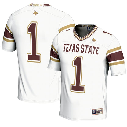 Texas State Bobcats Gameday Greats White Football Jersey product image