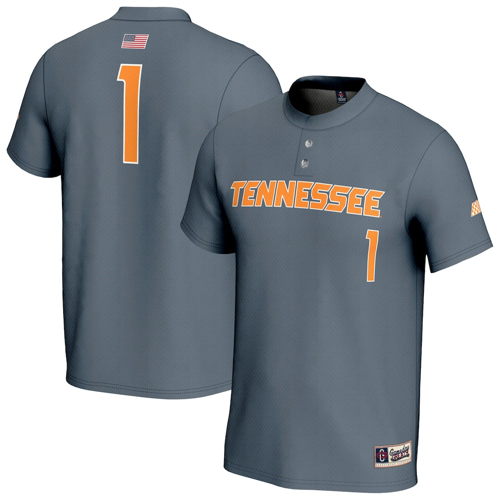 Tennessee Volunteers Lightweight Gameday Greats Gray Baseball Jersey product image