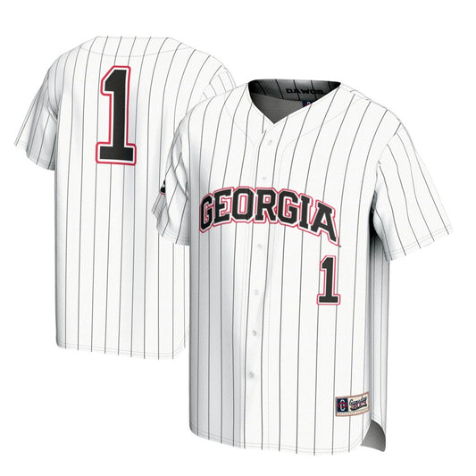 Georgia Bulldogs Lightweight Gameday Greats White Baseball Jersey product image