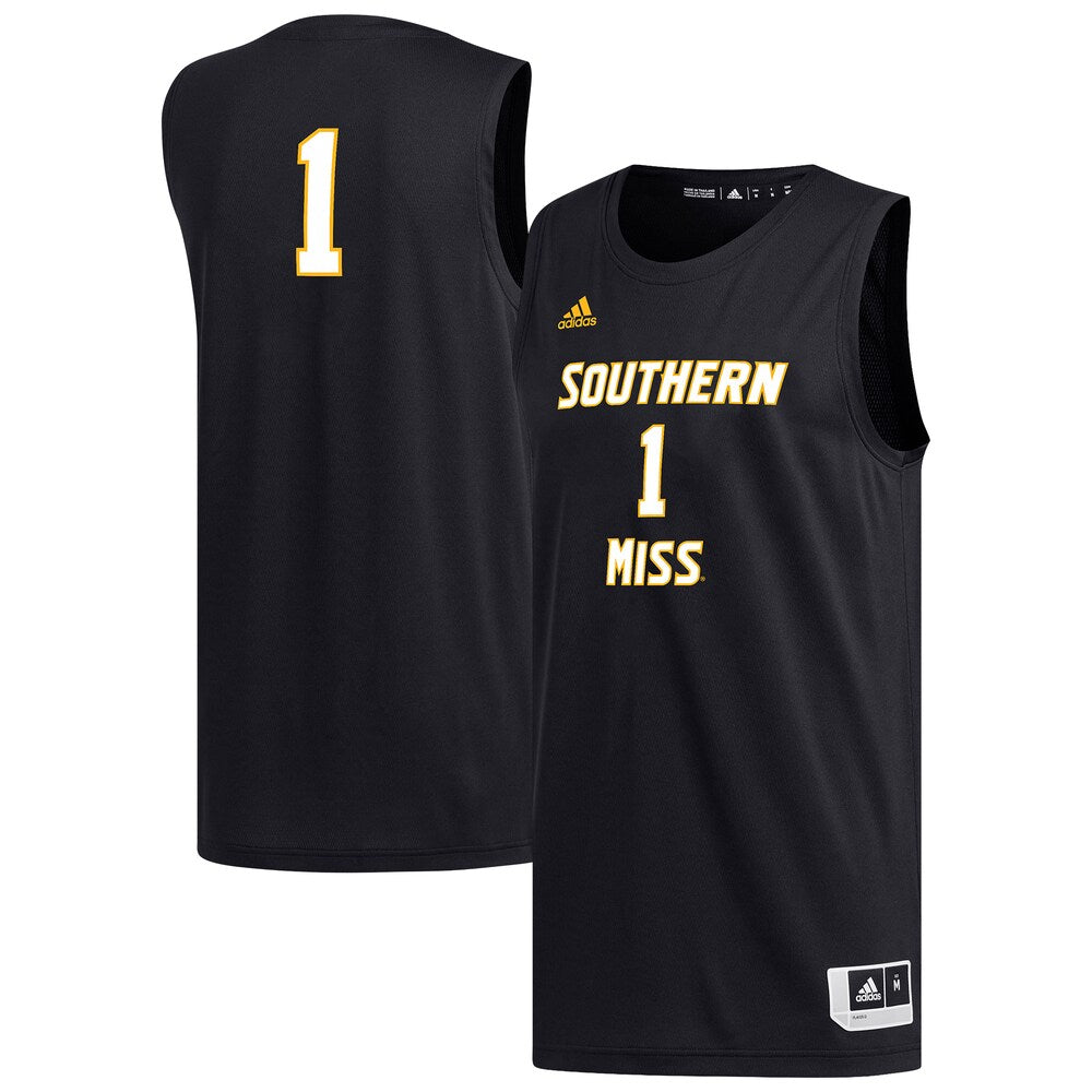 Southern Miss Golden Eagles #1 Replica Black Basketball Jersey product image