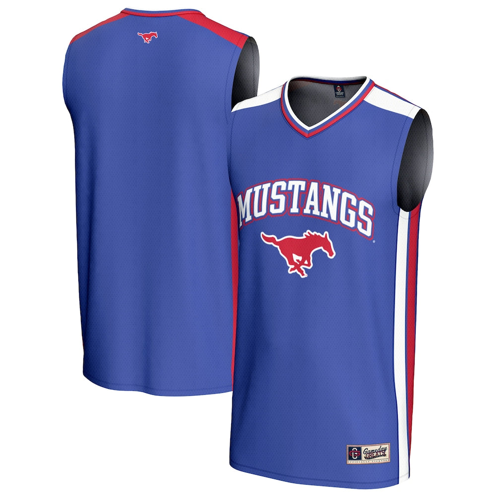 SMU Mustangs Gameday Greats Royal Basketball Jersey product image