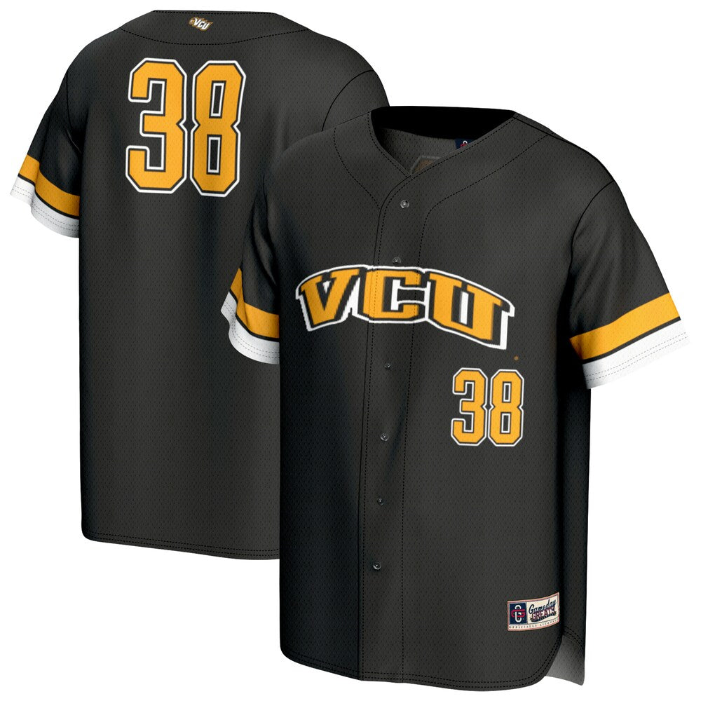 Vcu Rams Lightweight Gameday Greats Black Baseball Jersey product image