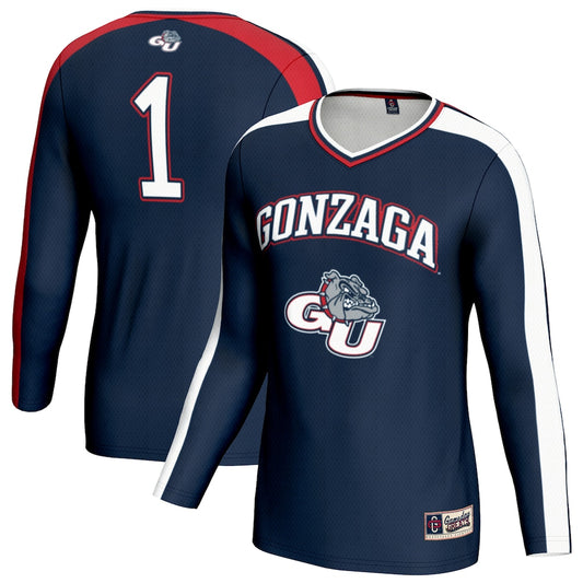 Gonzaga Bulldogs Lightweight Gameday Greats Navy Football Jersey product image