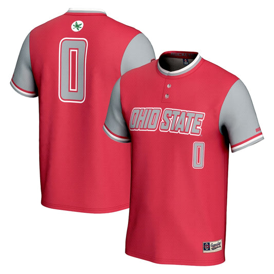 Ohio State Buckeyes Lightweight Gameday Greats Scarlet Football Jersey product image