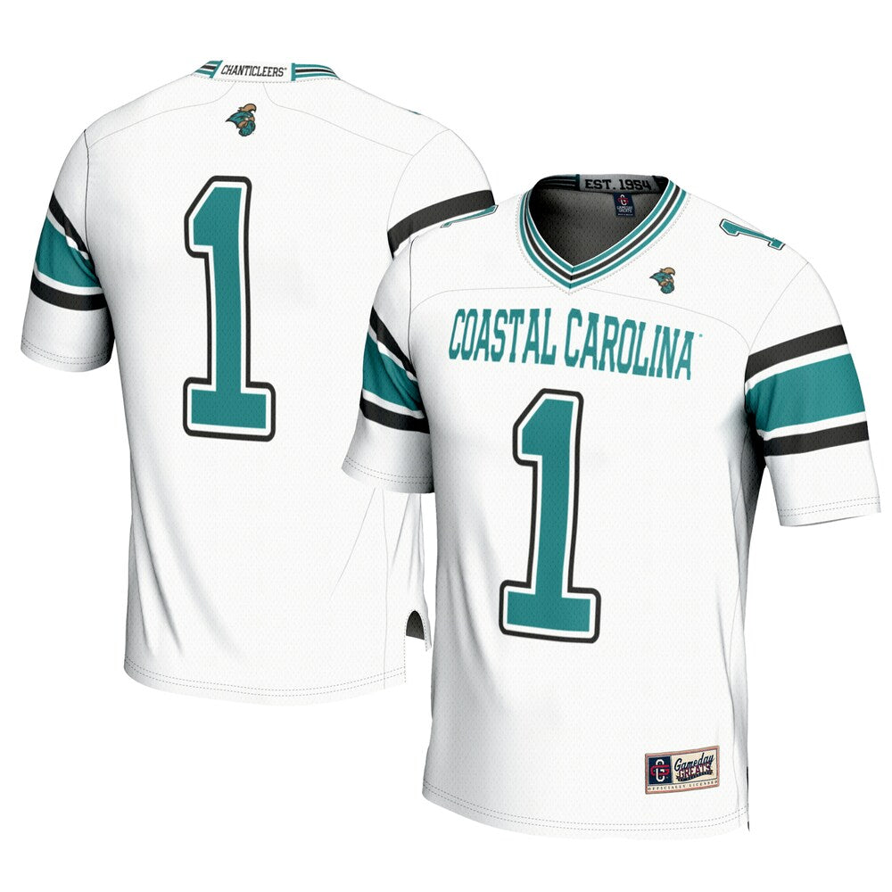 Coastal Carolina Chanticleers Gameday Greats White Football Jersey product image