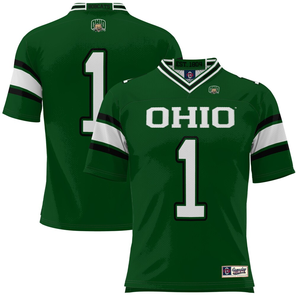 Ohio Bobcats Gameday Greats Green Football Jersey product image