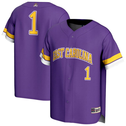Ecu Pirates Lightweight Gameday Greats Purple Baseball Jersey product image