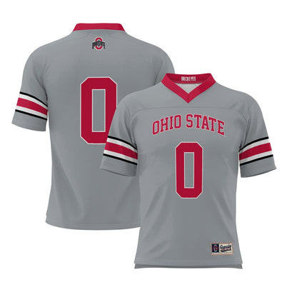 Ohio State Buckeyes Lightweight Gameday Greats Gray Football Jersey product image