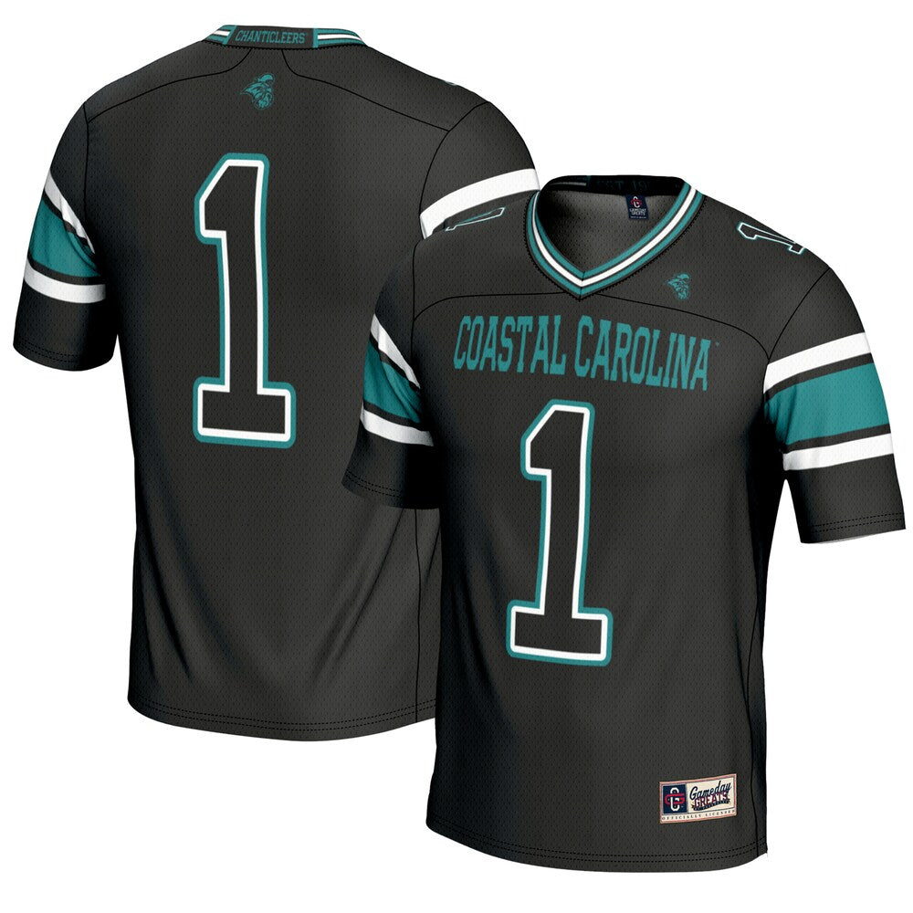 Coastal Carolina Chanticleers Gameday Greats Black Football Jersey product image