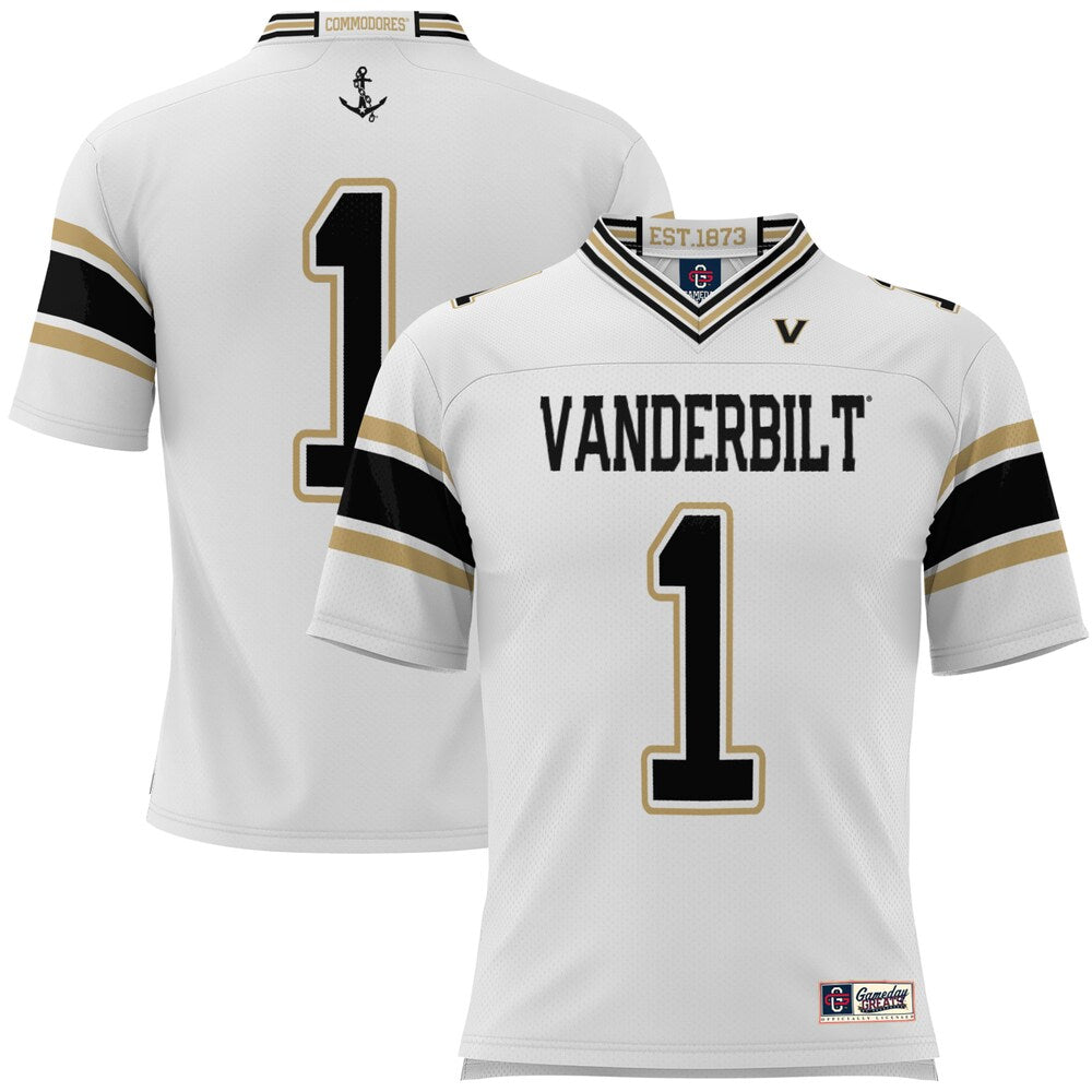 Vanderbilt Commodores Gameday Greats White Football Jersey product image