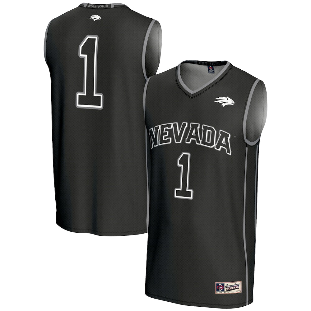 Nevada Wolf Pack Lightweight Gameday Greats Black Basketball Jersey product image