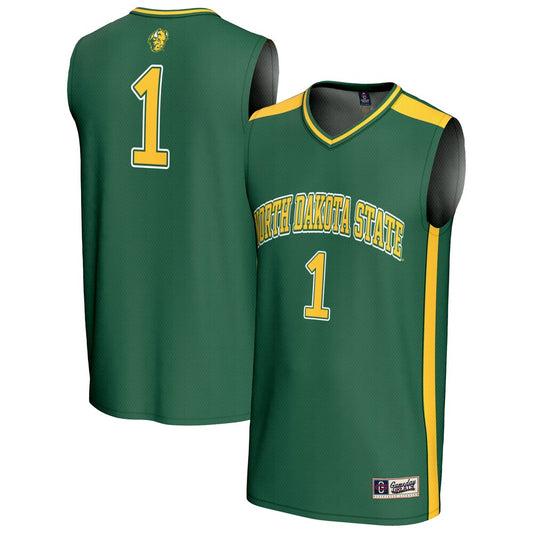 Ndsu Bison Lightweight Gameday Greats Green Basketball Jersey product image