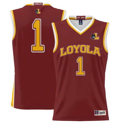 Loyola Chicago Ramblers Lightweight Gameday Greats Maroon Basketball Jersey product image