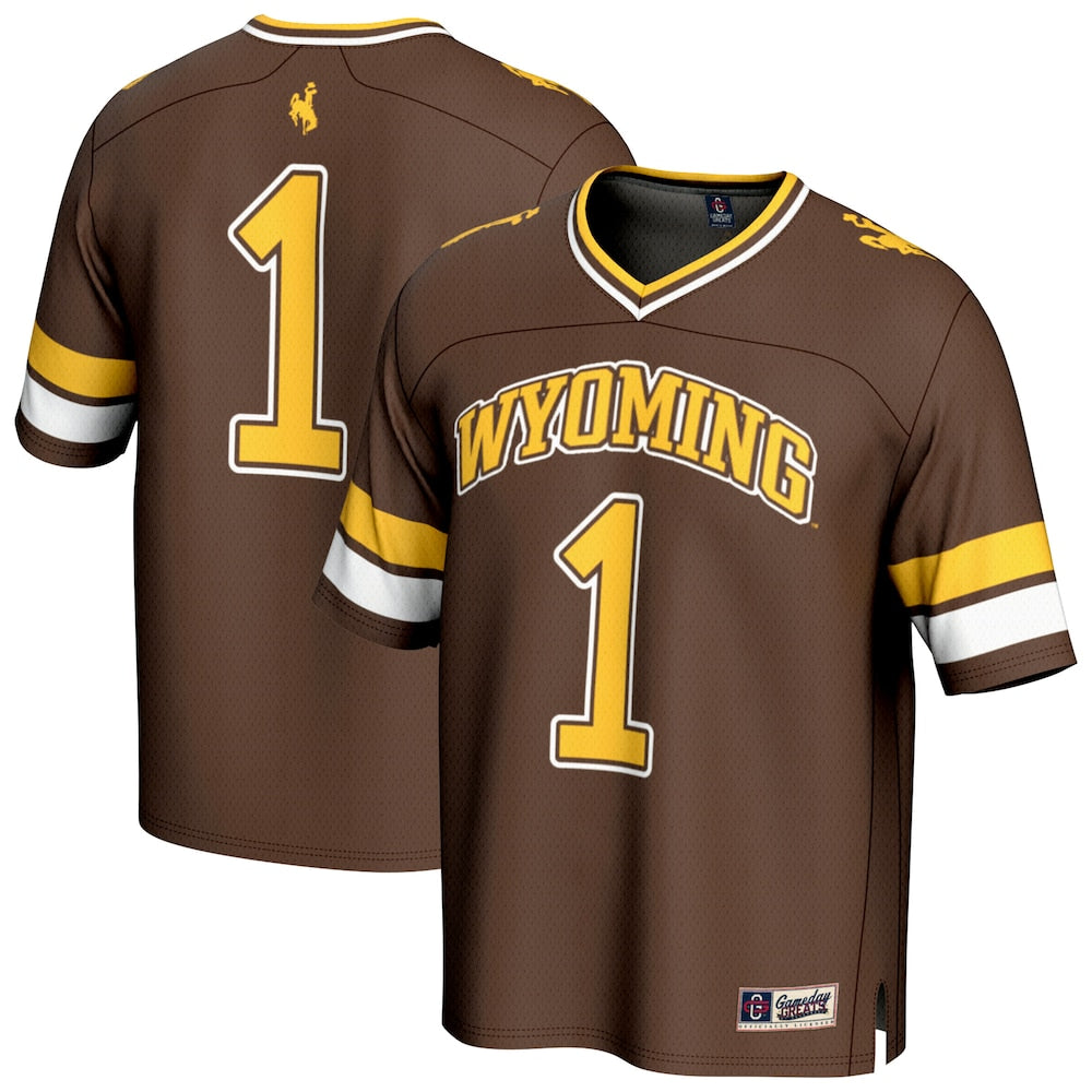 Wyoming Cowboys Gameday Greats Brown Football Jersey product image