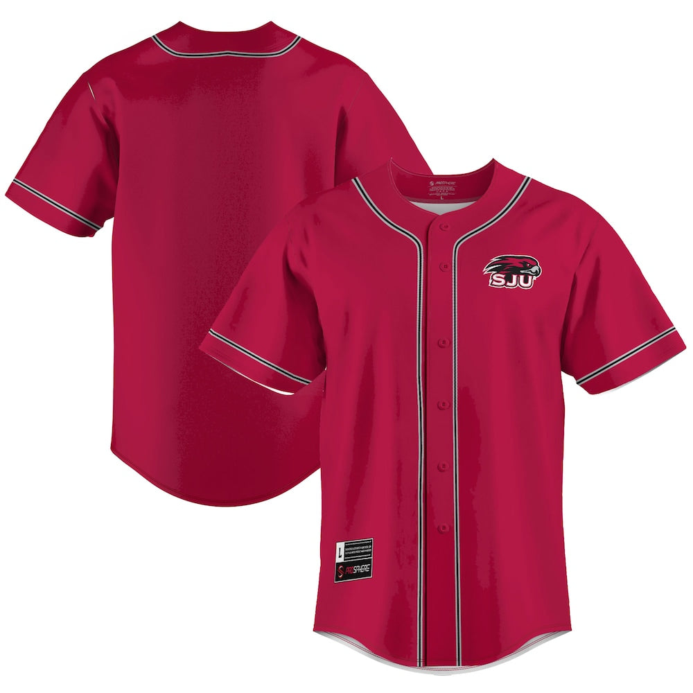 Saint Joseph's Hawks Lightweight Gameday Greats Blue Baseball Jersey product image