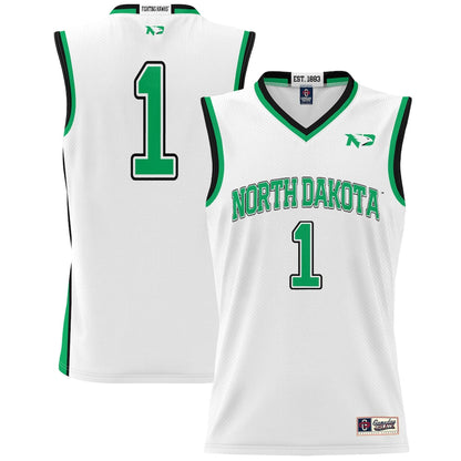 North Dakota Lightweight Gameday Greats White Basketball Jersey product image
