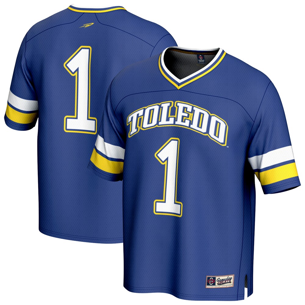 Toledo Rockets Lightweight Gameday Greats Navy Football Jersey product image
