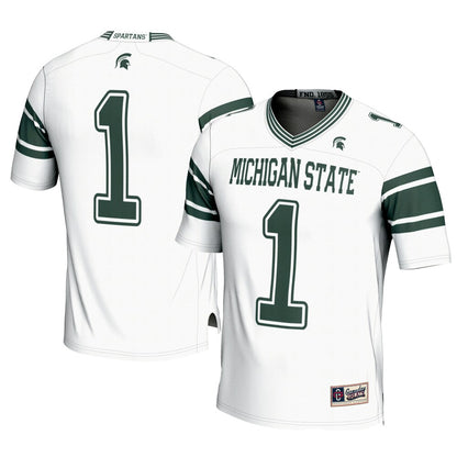 Michigan State Spartans Gameday Greats White Football Jersey product image