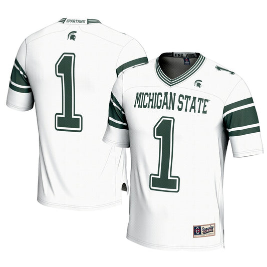 Michigan State Spartans Gameday Greats White Football Jersey product image