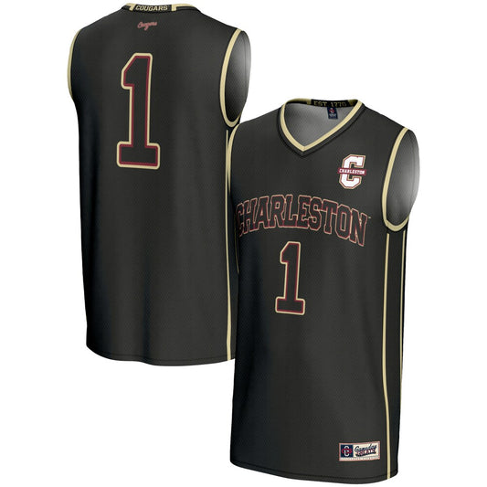 Charleston Cougars Gameday Greats Black Basketball Jersey product image