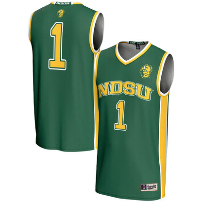Ndsu Bison Lightweight Gameday Greats Green Basketball Jersey product image