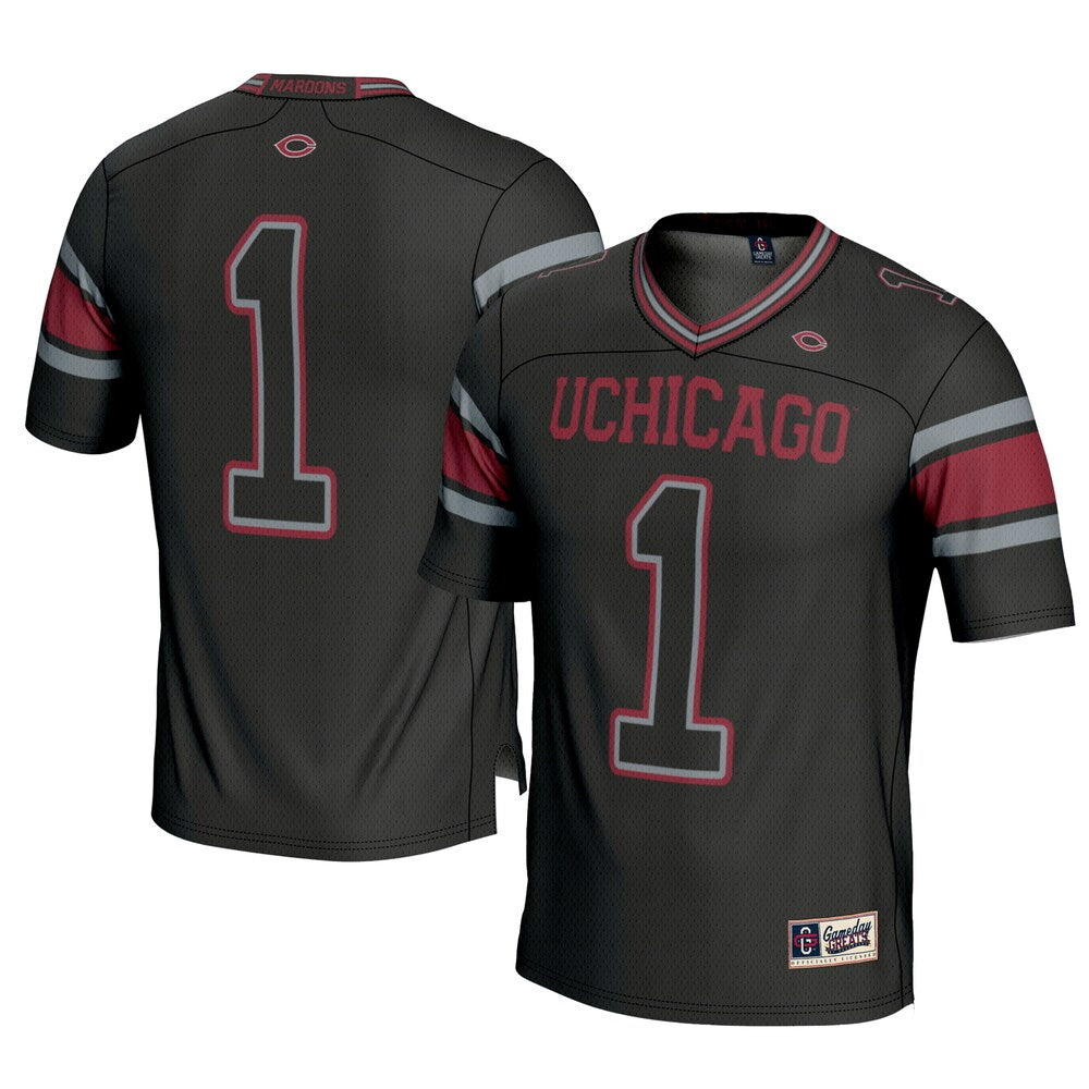 Uchicago Maroons Gameday Greats Black Football Jersey product image