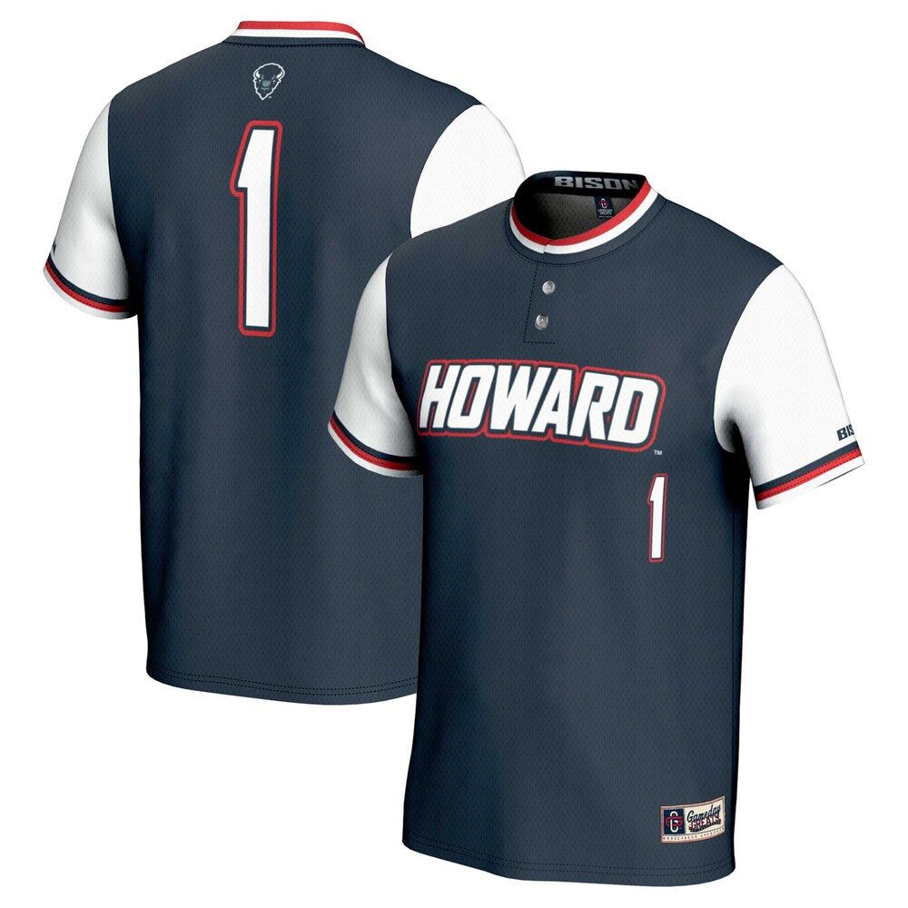 Howard Bison Lightweight Gameday Greats Navy Football Jersey product image