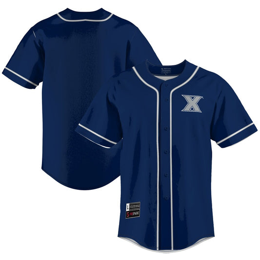Xavier Musketeers Lightweight Gameday Greats Navy Baseball Jersey product image