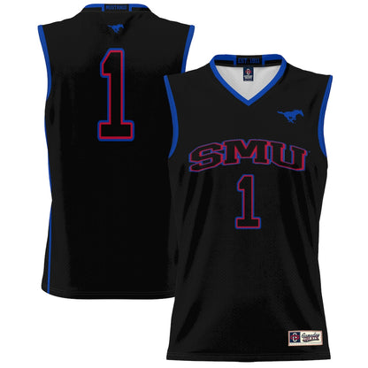 SMU Mustangs Lightweight Gameday Greats Black Basketball Jersey product image