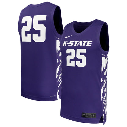 Kansas State Wildcats #25 Replica Purple Basketball Jersey product image