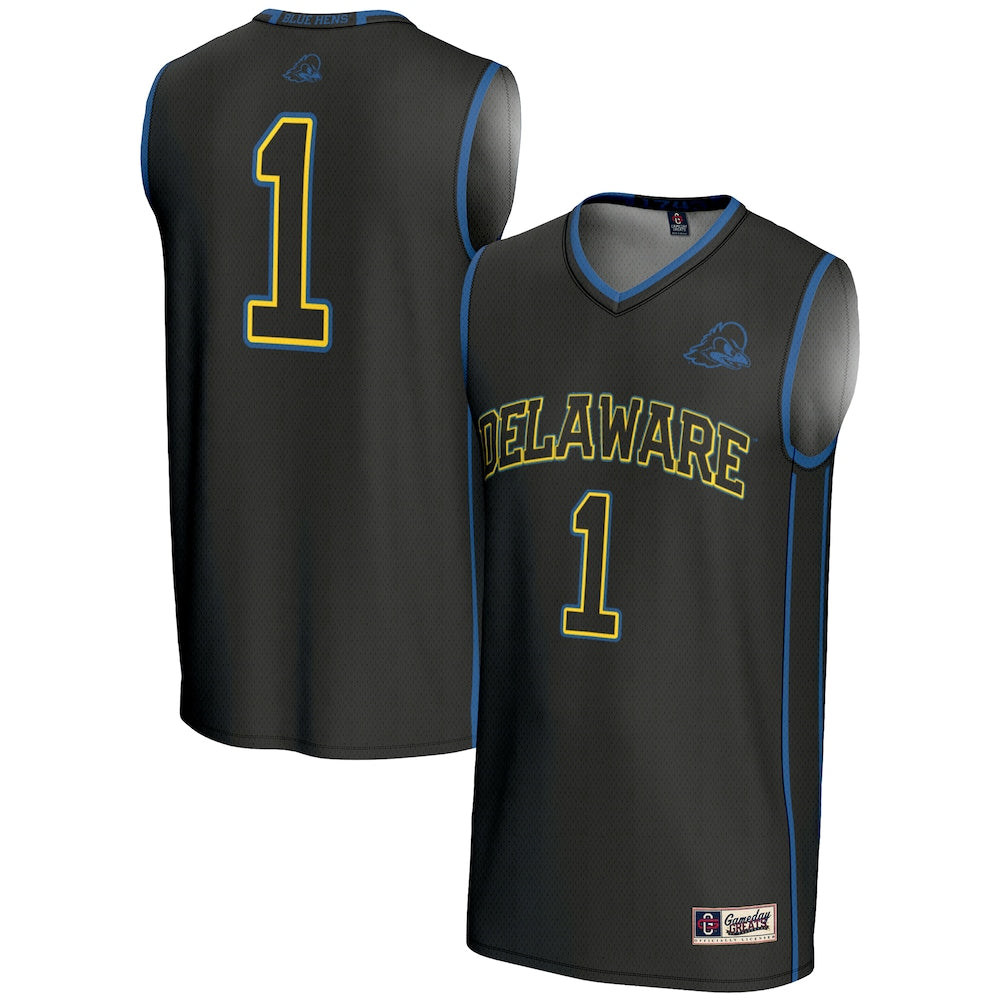 Delaware Lightweight Gameday Greats Black Basketball Jersey product image